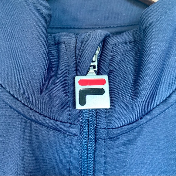 FILA Strap Zip-Up Track Jacket Medium - Picture 2 of 4